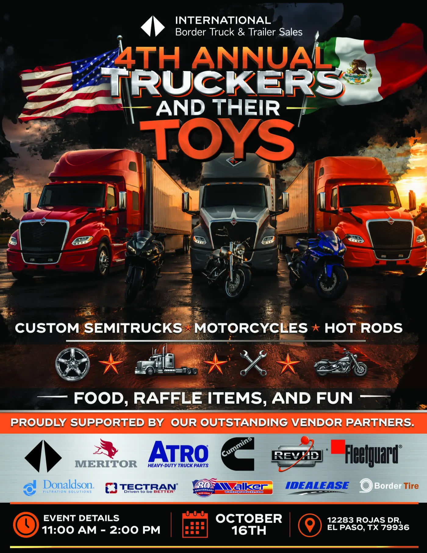 Border International: Border Interntional 4th Annual Truckers Show Flyer2 Final.Webp
